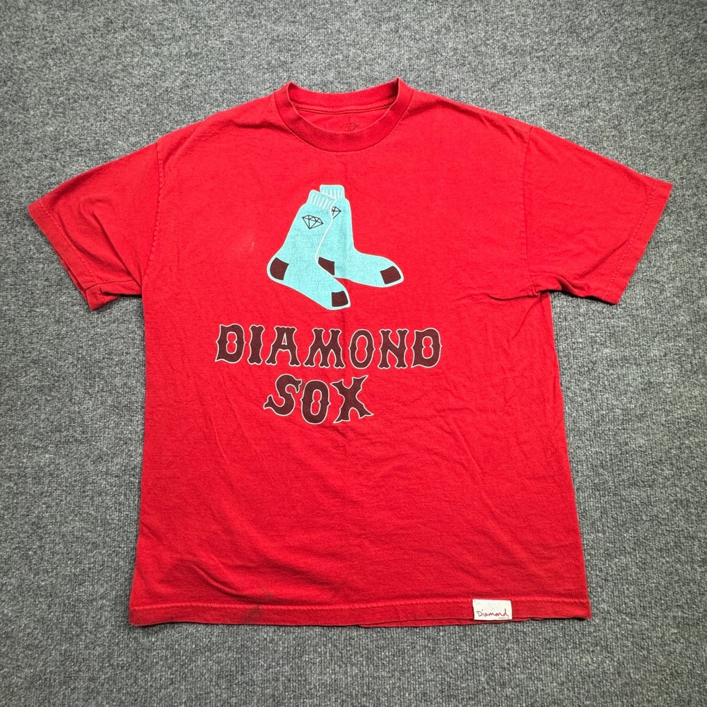 Diamond Supply Co Diamond Sox T Shirt Mens XL Red Graphic Streetwear
